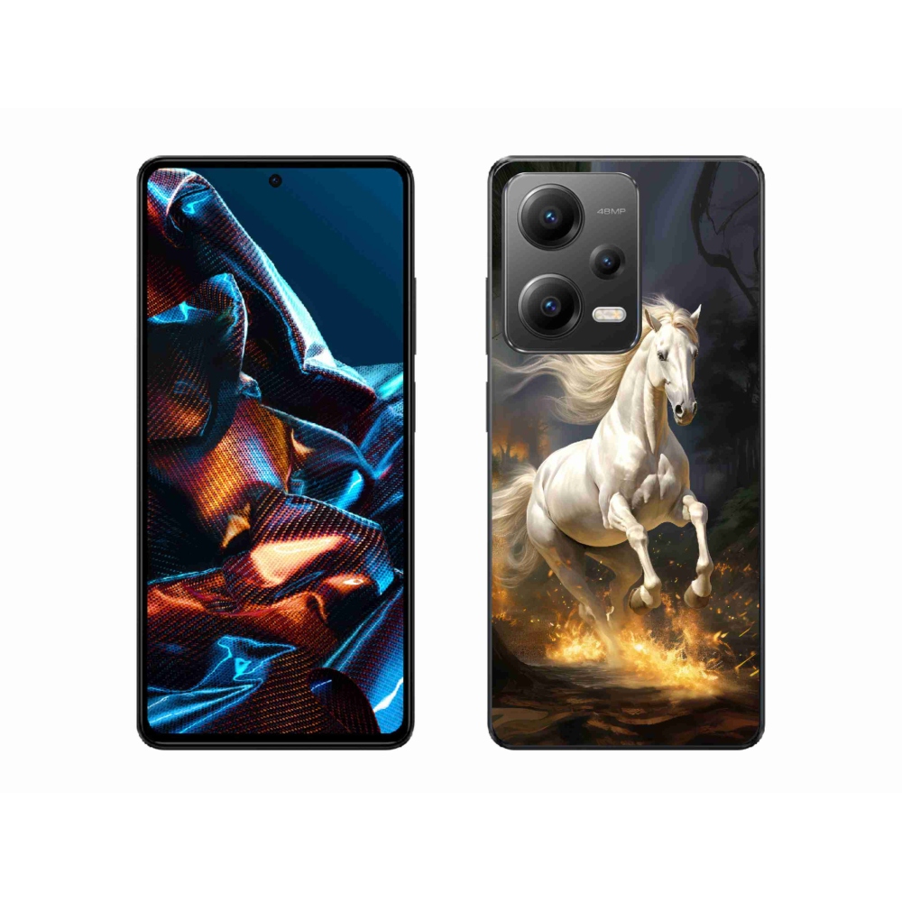 Gél borítás mmCase a Xiaomi Redmi Note 12 Pro 5G számára - fehér ló 2