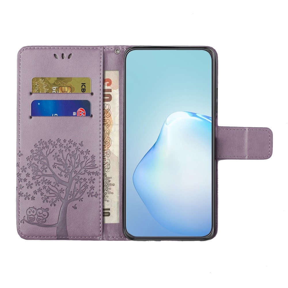 Fa könyv tok Samsung Galaxy A56 5G - világos lila