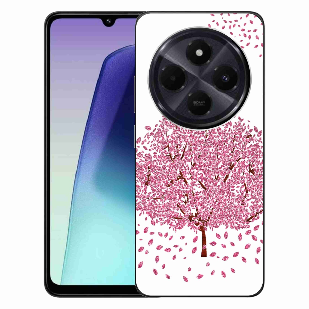 Gél borítás mmCase a Xiaomi Redmi 14C/Poco C75 számára - rajzfilmfa levelekkel