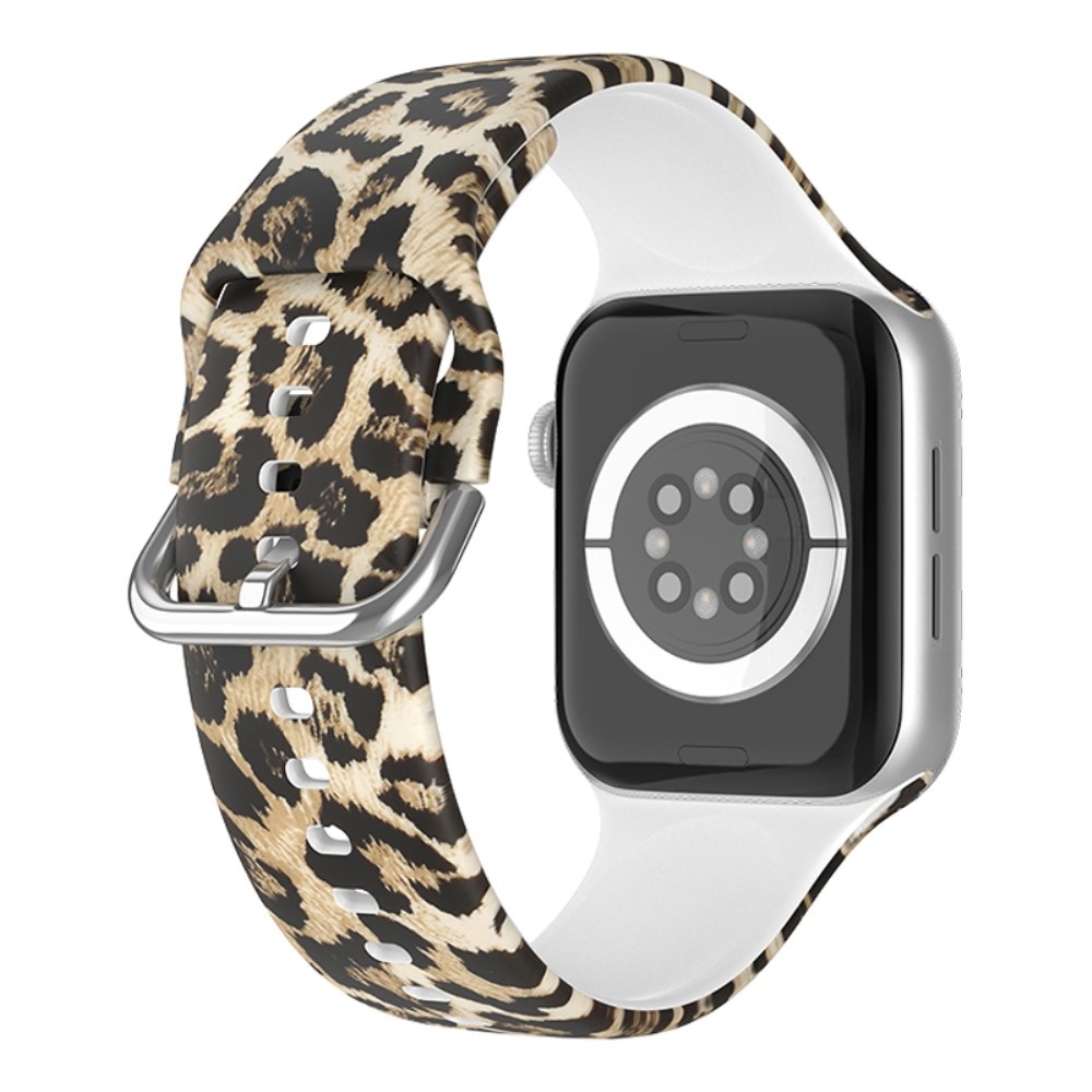 Nyomtatott szilikon szíj Apple Watch Ultra/Ultra 2 49mm/SE/SE 2022/2023 44mm/9/8/7 45mm/6/5/4 44mm/3/2/1 42 mm - minta O