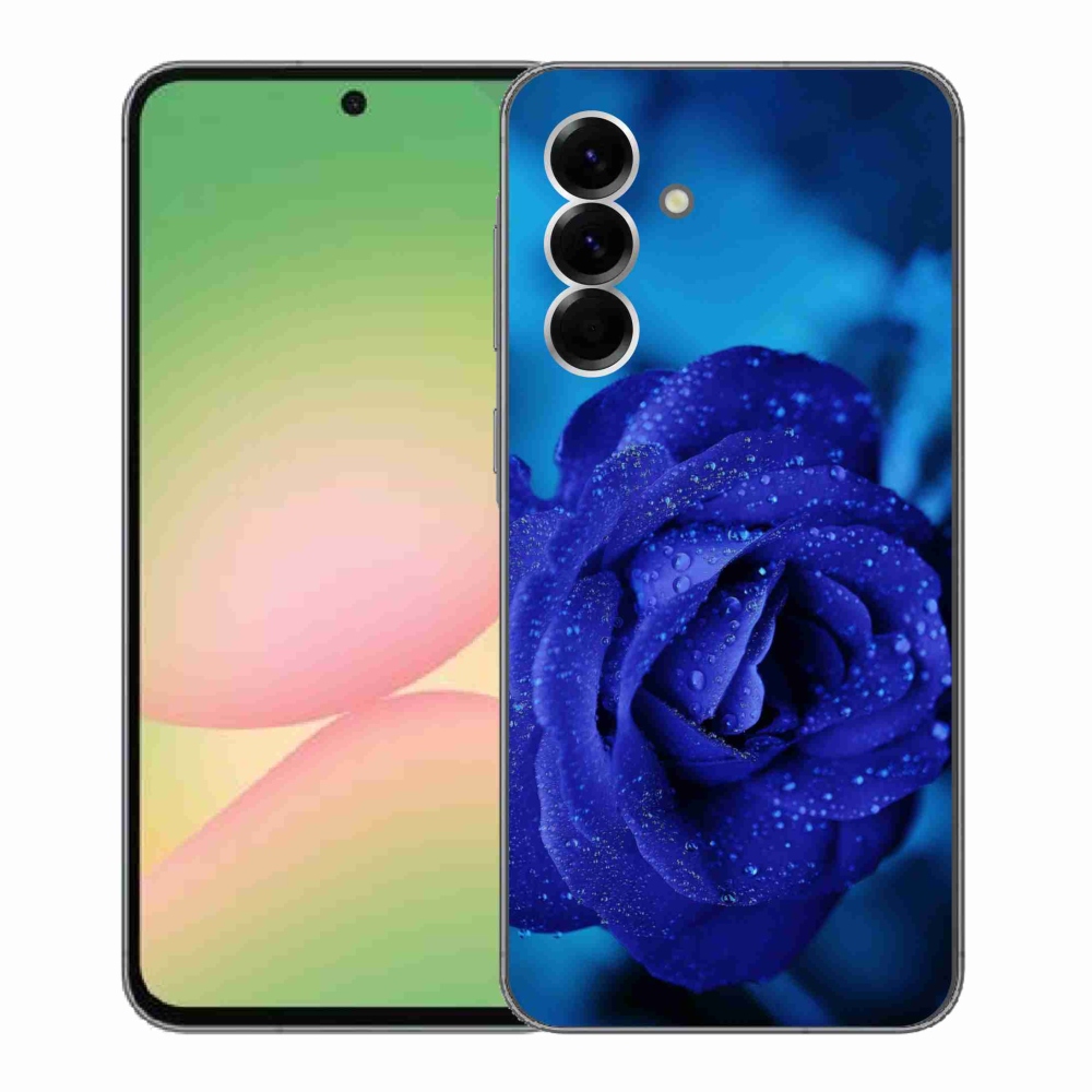 Gél védőhuzat mmCase Samsung Galaxy A56 5G - kék rózsa