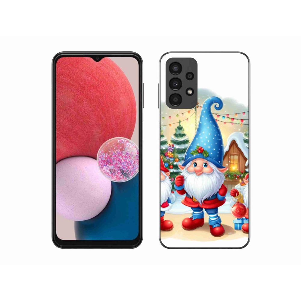 Gél borítás mmCase Samsung Galaxy A13 4G - karácsonyi manókhoz