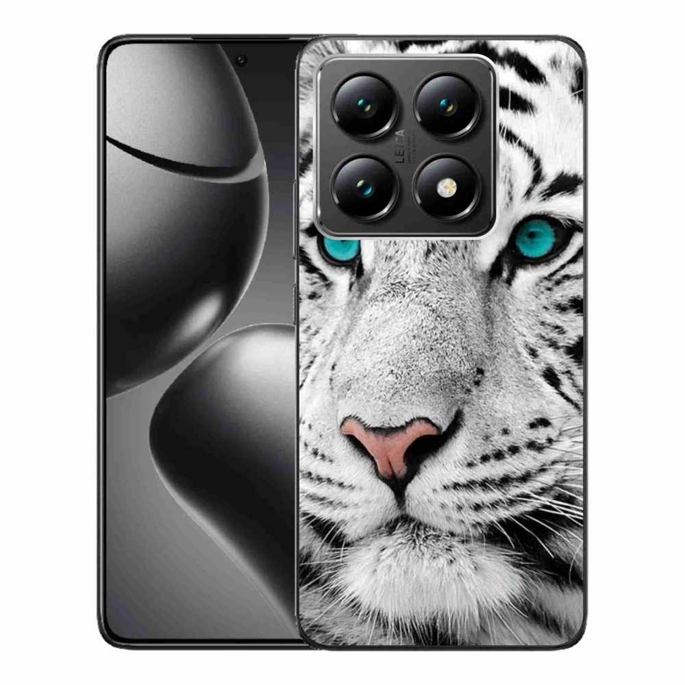 Gél borítás mmCase a Xiaomi 14T-hez - fehér tigris