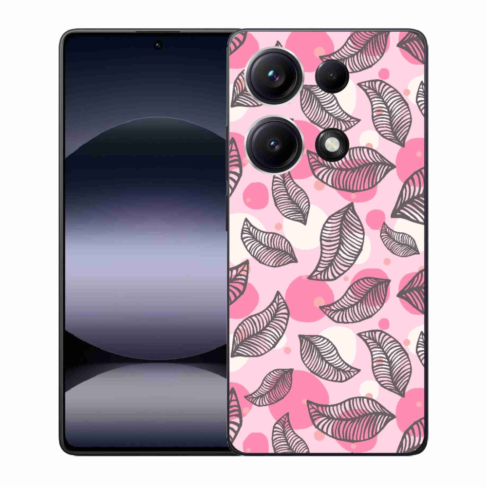 Gél borító mmCase a Xiaomi Redmi Note 14S-hez - rajzfilmes hulló levelek