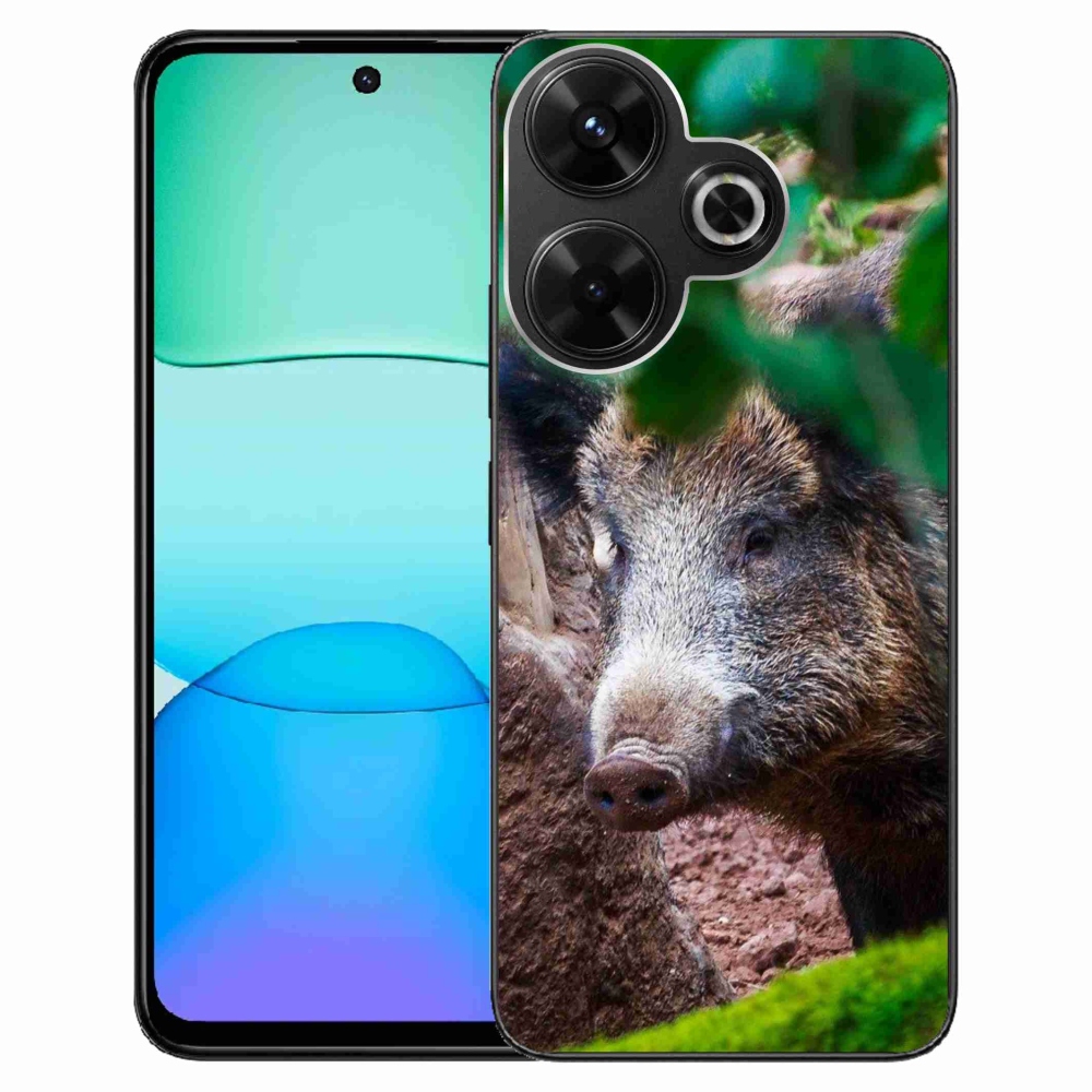 Gél borítás mmCase a Xiaomi Redmi 13 4G/Poco M6 4G - vaddisznó számára