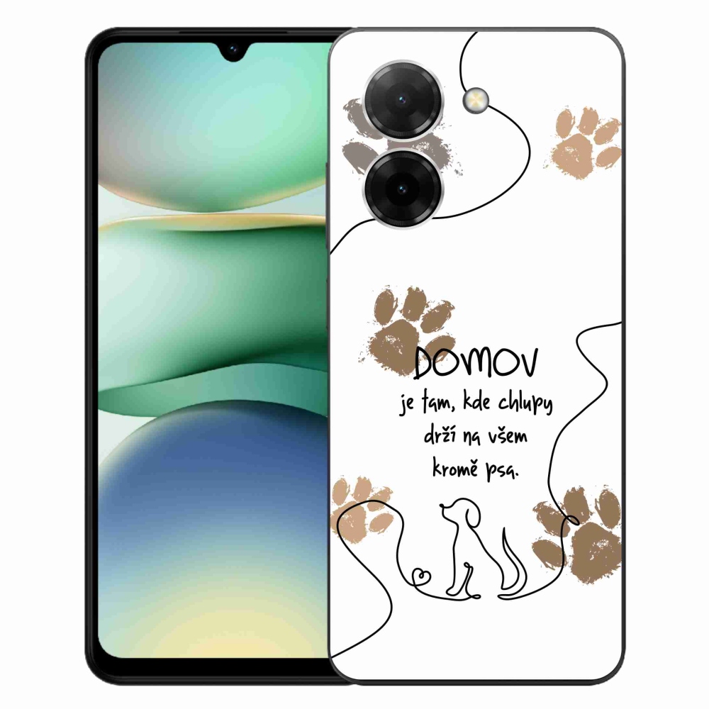 Gél borító mmCase a Xiaomi Redmi A5 (171.7x77.8x8.3mm) - kutya motívum fehér háttérrel