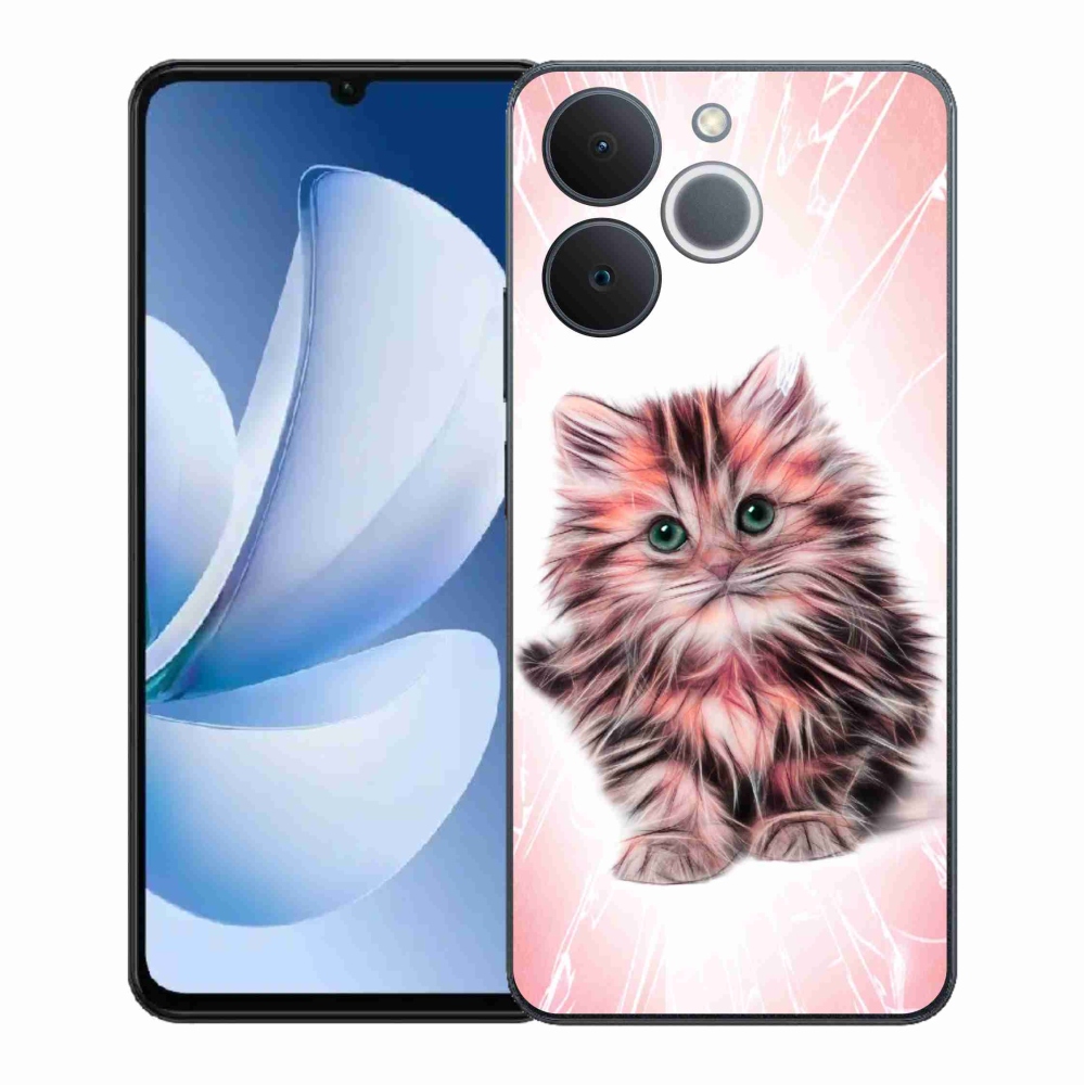 Gél borítás mmCase a Realme Note 70T számára - aranyos cica