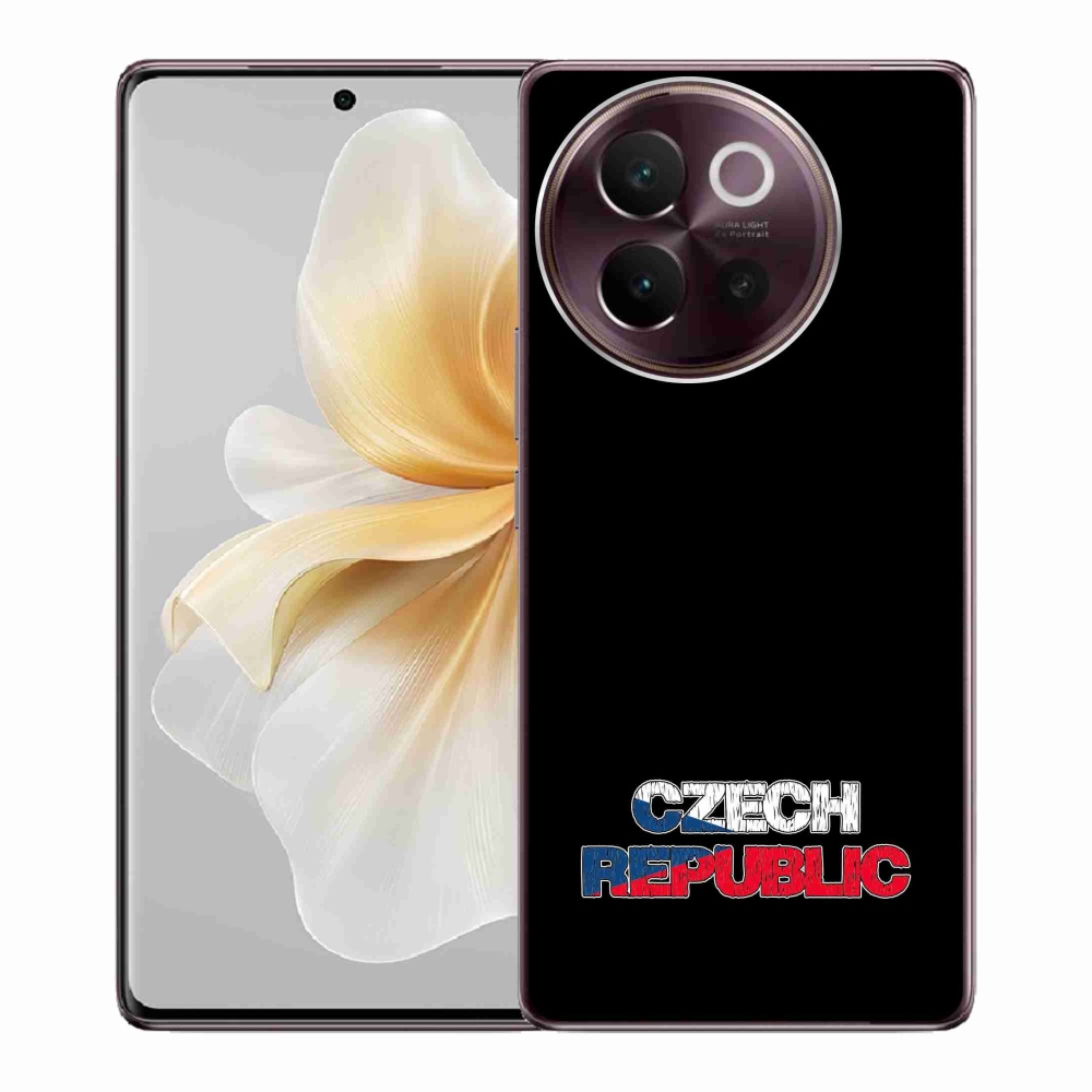 Gél borító mmCase a Vivo V40 Lite 5G - Csehország fekete háttérhez