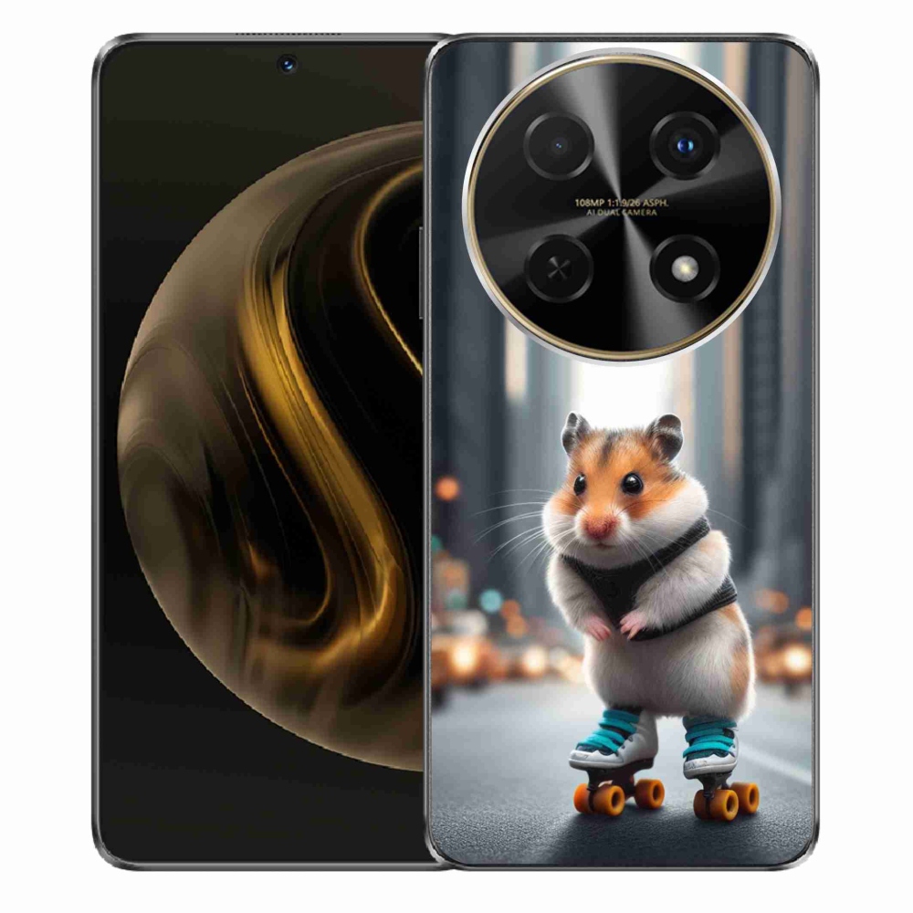 Gél borítás mmCase a Huawei Nova 12i - hörcsög a korcsolyán