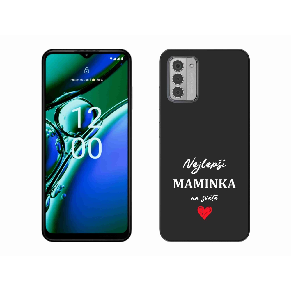 Zselés borítás mmCase a Nokia G42 készülékhez - legjobb anya 1 fekete háttér
