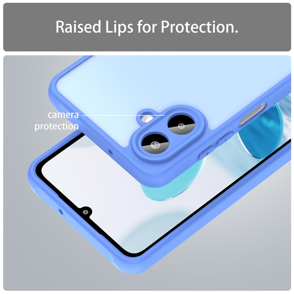 Gél tok kemény hátlappal a Samsung Galaxy A07 4G készülékhez - világoskék színben