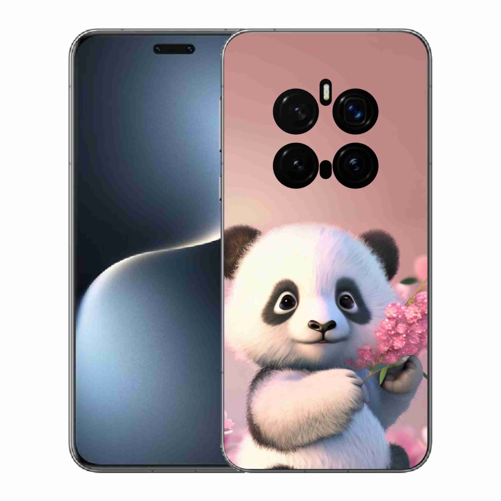 Gél borítás mmCase a Honor Magic 7 Pro 5G számára - aranyos panda