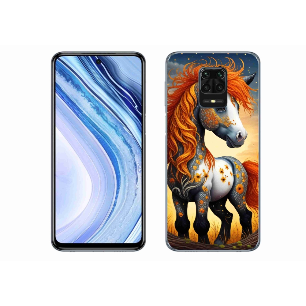 Gél borítás mmCase a Xiaomi Redmi Note 9 Pro számára - színes póni