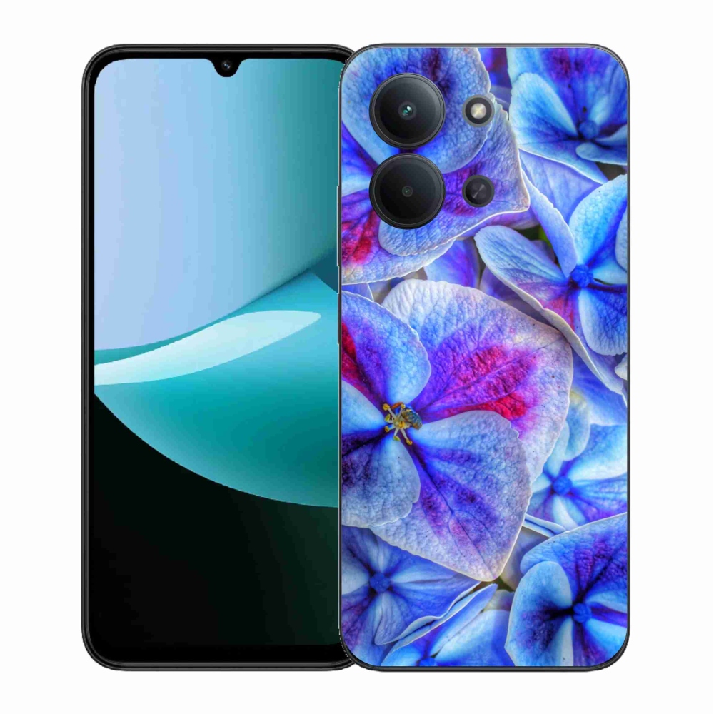 Gél borítás mmCase a Xiaomi Redmi 15C 4G (171mm)/Poco C85 4G (171mm) - kék virágok 1