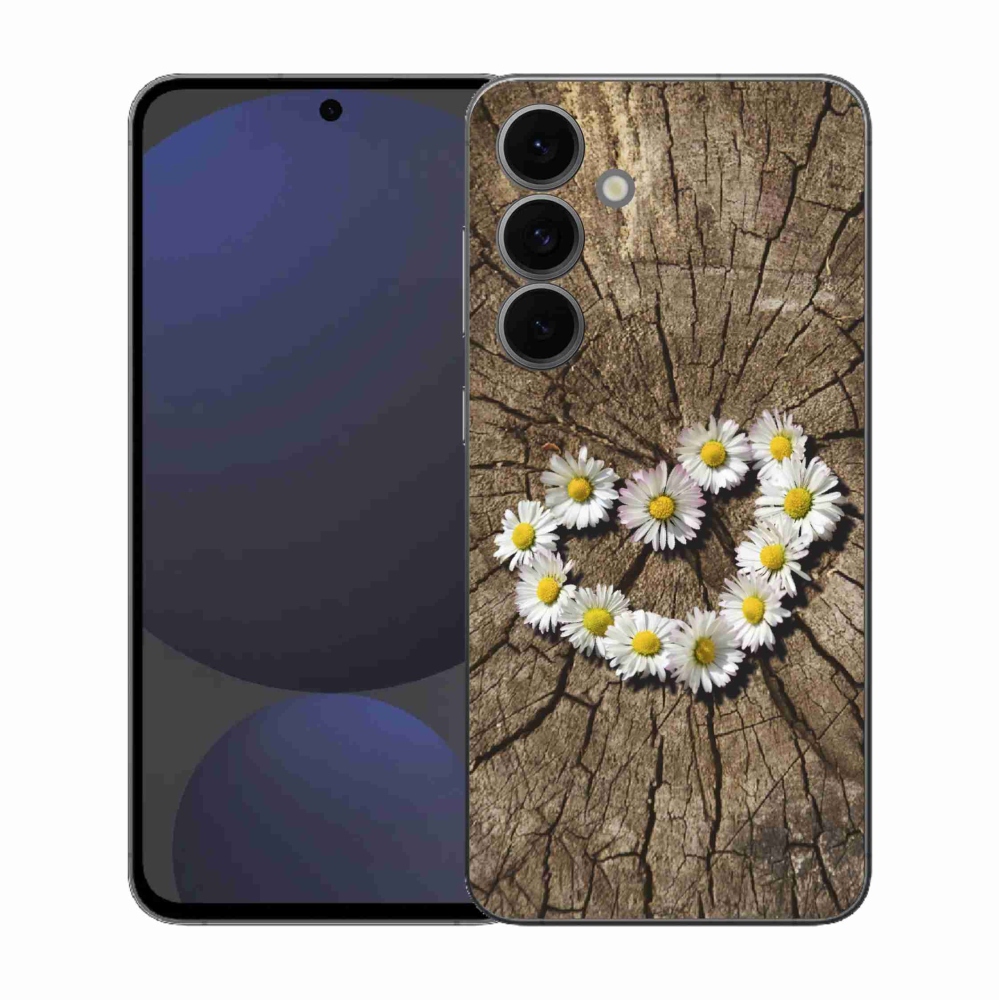 Zselés borítás mmCase Samsung Galaxy S25 FE készülékhez - Százszorszépek szíve