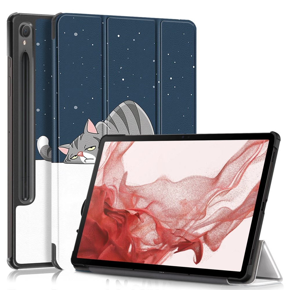 Nyomtatás intelligens záró tok Samsung Galaxy Tab S9/Tab S10 készülékhez - macska
