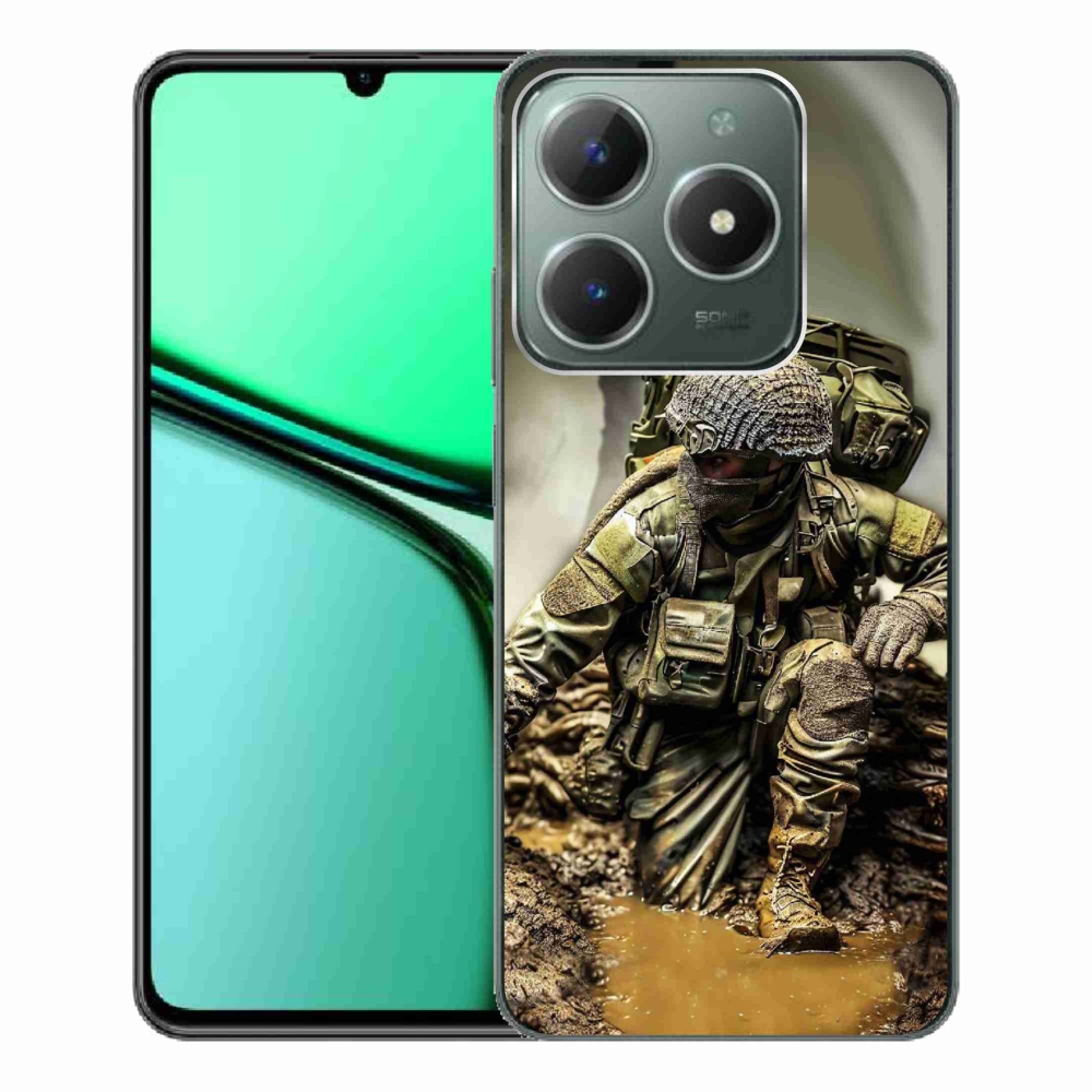 Zselés borítás mmCase a Realme C61 készülékhez - katona