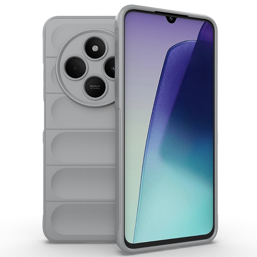 Rugg tartós zselés tok Xiaomi Redmi 14C/Poco C75-hez - világosszürke