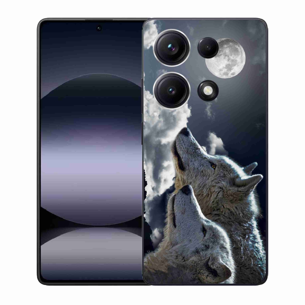 Gél borítás mmCase a Xiaomi Redmi Note 14S-hez - farkasok
