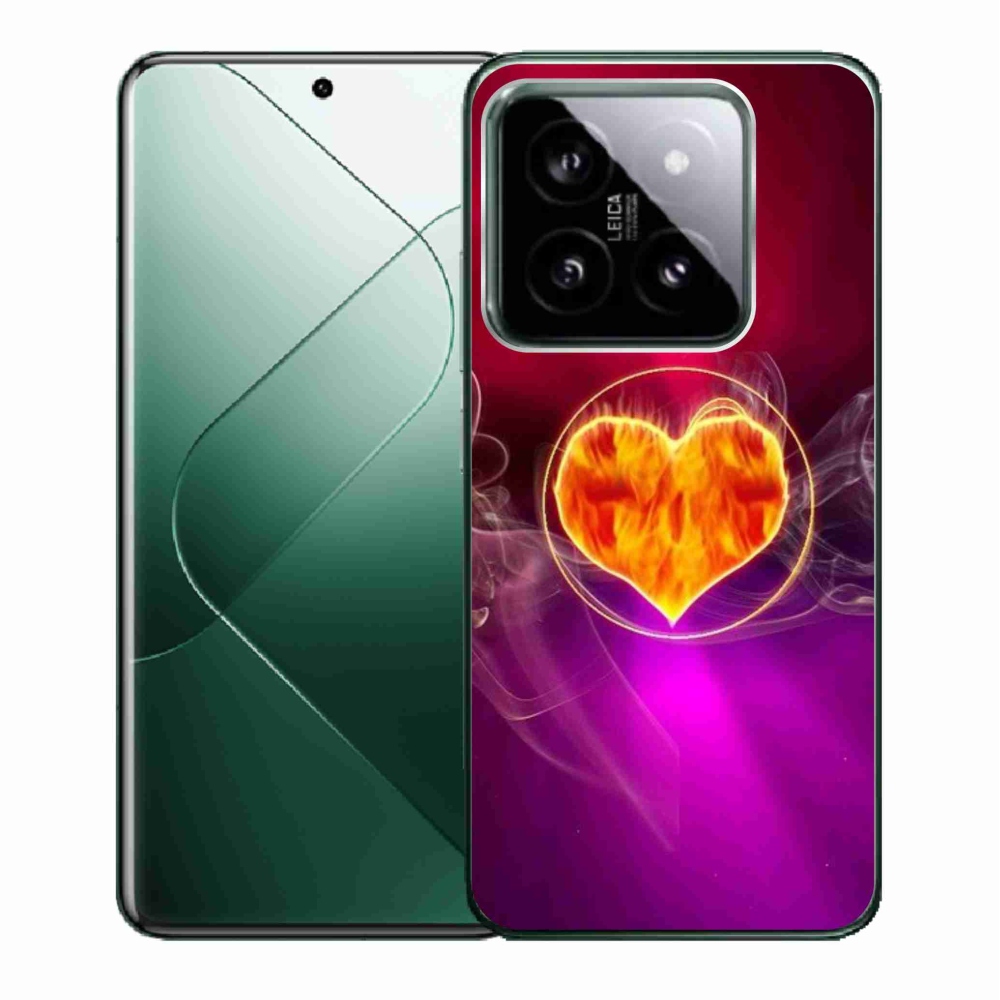 Gél borítás mmCase a Xiaomi 14-hez - tüzes szív