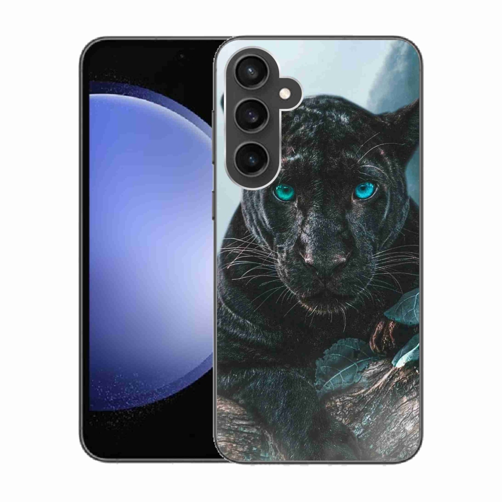 Zselés borítás mmCase Samsung Galaxy S23 FE készülékhez - fekete párduc