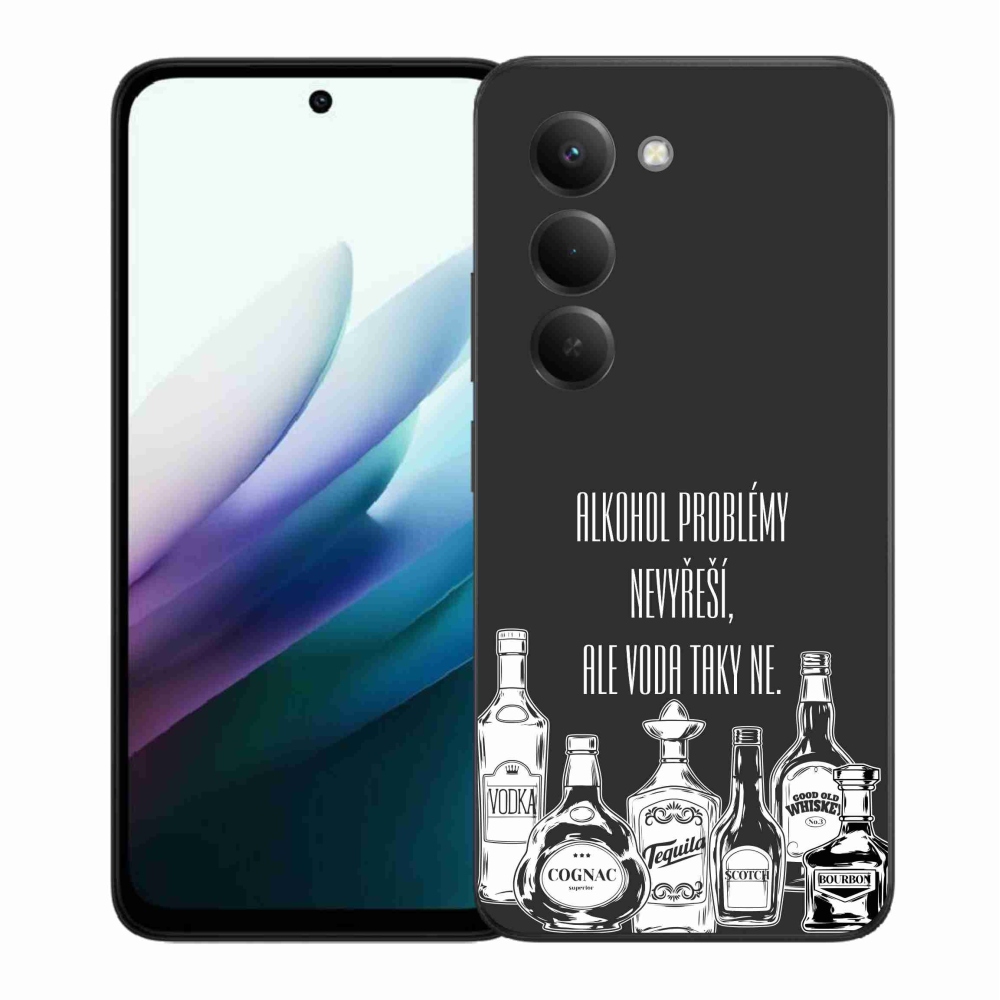 Gél borítás mmCase a Xiaomi Redmi 15 4G/5G (171mm) - vicces szöveg fekete háttérrel