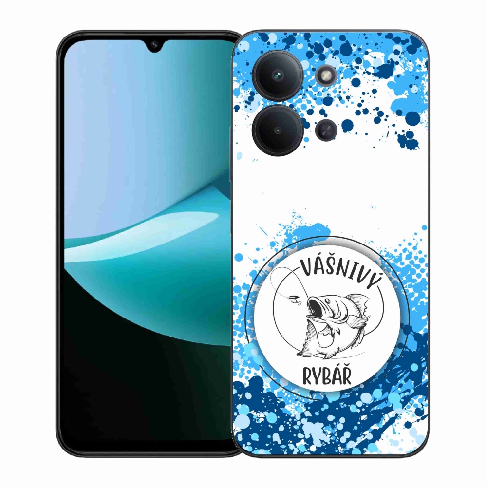 Gél borítás mmCase a Xiaomi Redmi 15C 4G (171mm)/Poco C85 4G (171mm) - szenvedélyes halász fehér háttérrel