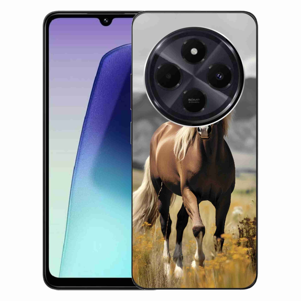 Gél borítás mmCase a Xiaomi Redmi 14C/Poco C75-hez - barna ló 1