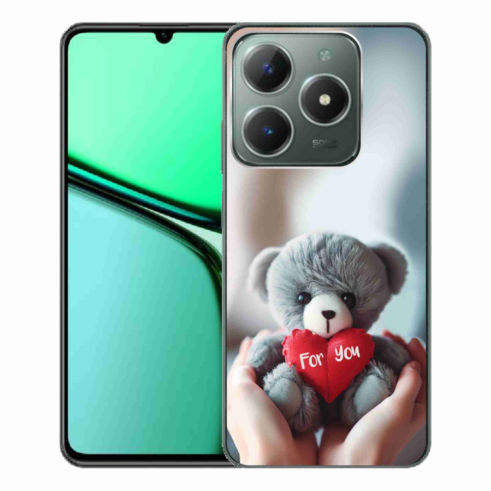 Gél borítás mmCase a Realme C61 készülékhez - mackó a szerelmeseknek