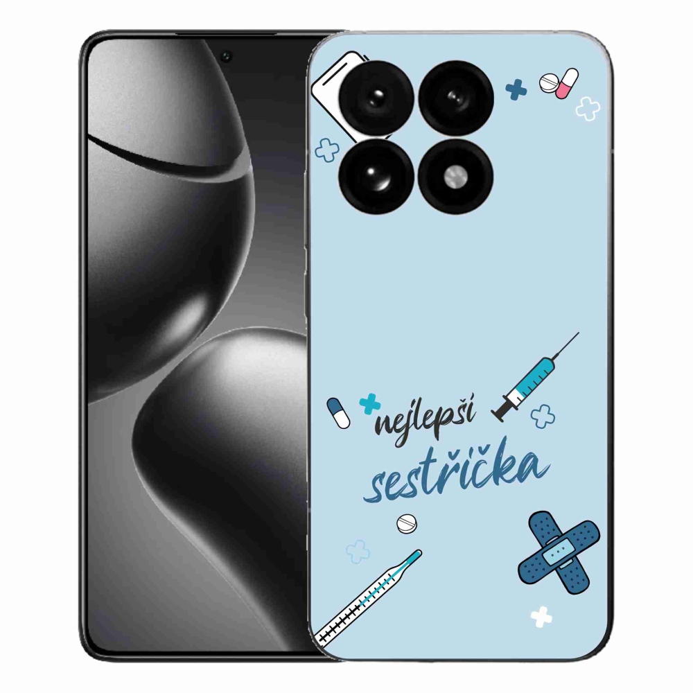 Gél borító mmCase a Xiaomi 15T - legjobb kishúg kék háttérrel