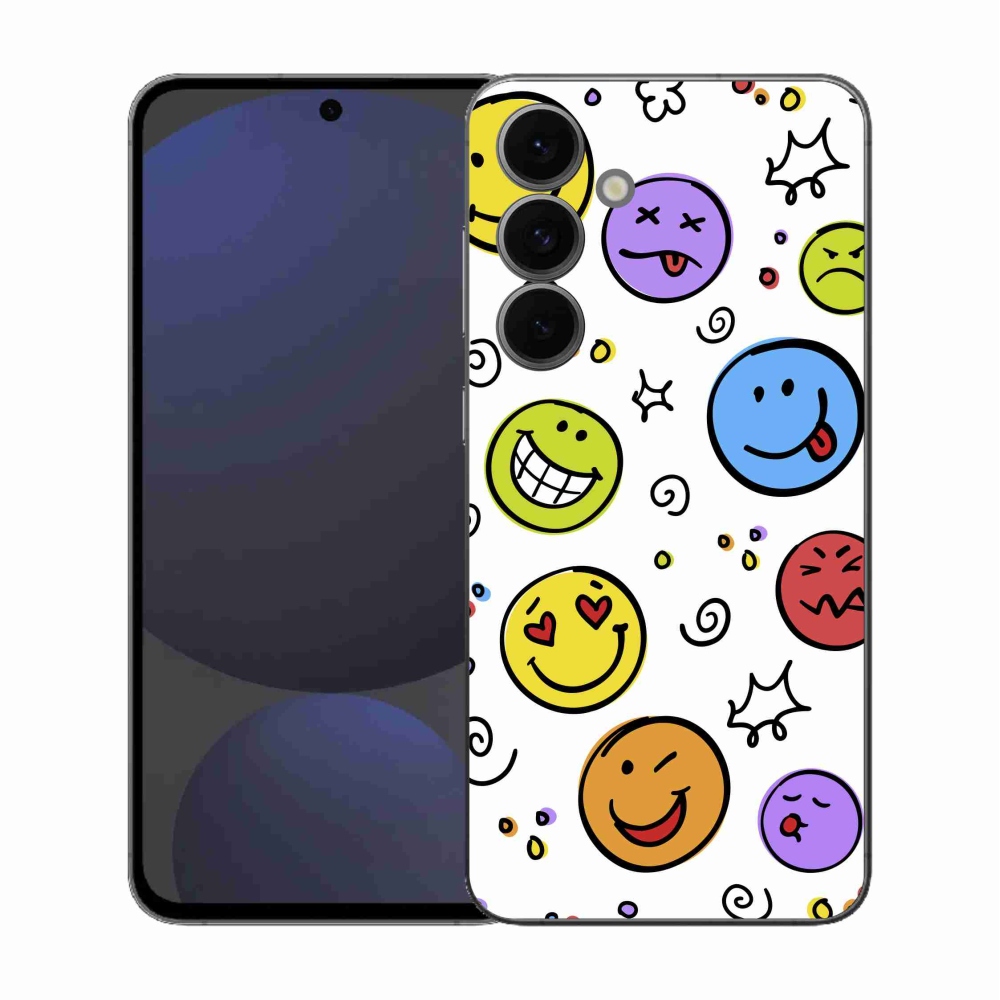 Zselés borítás mmCase Samsung Galaxy S25 FE készülékhez - smiley-k