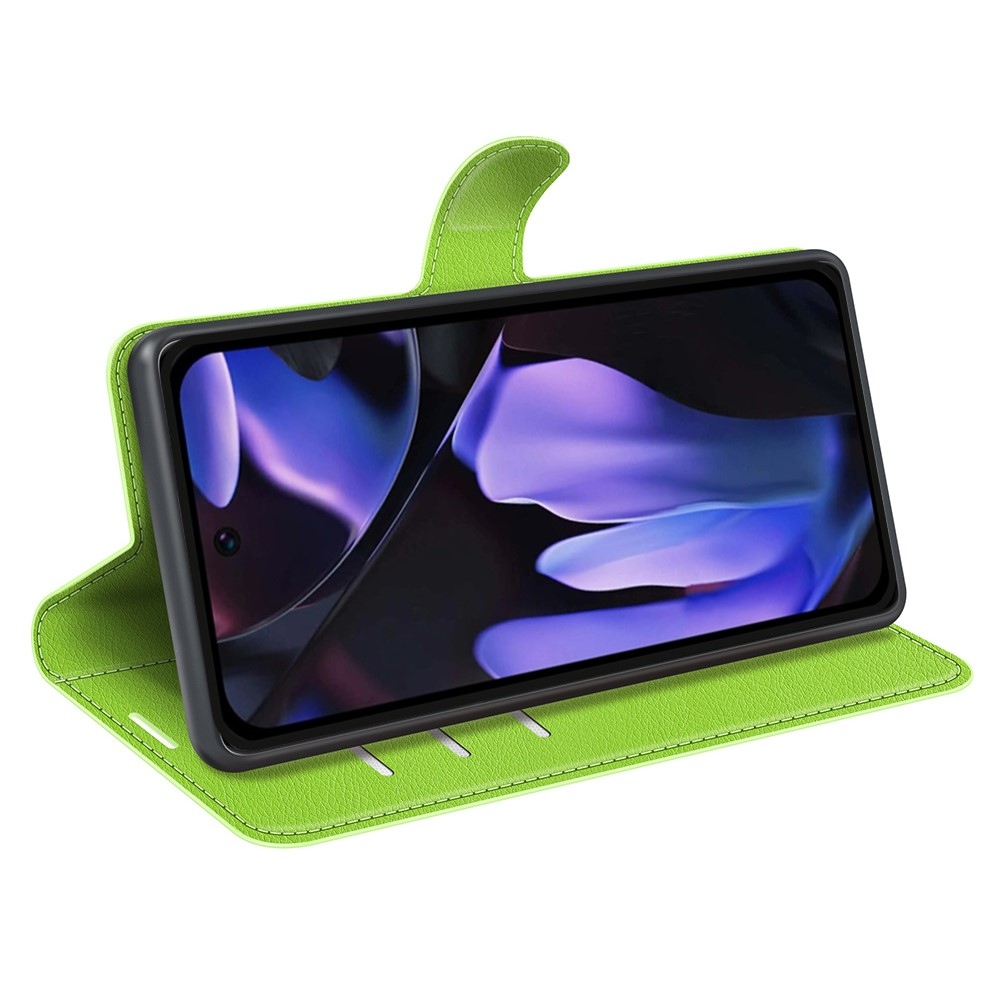 Litchi könyv tok a Google Pixel 9a készülékhez - zöld