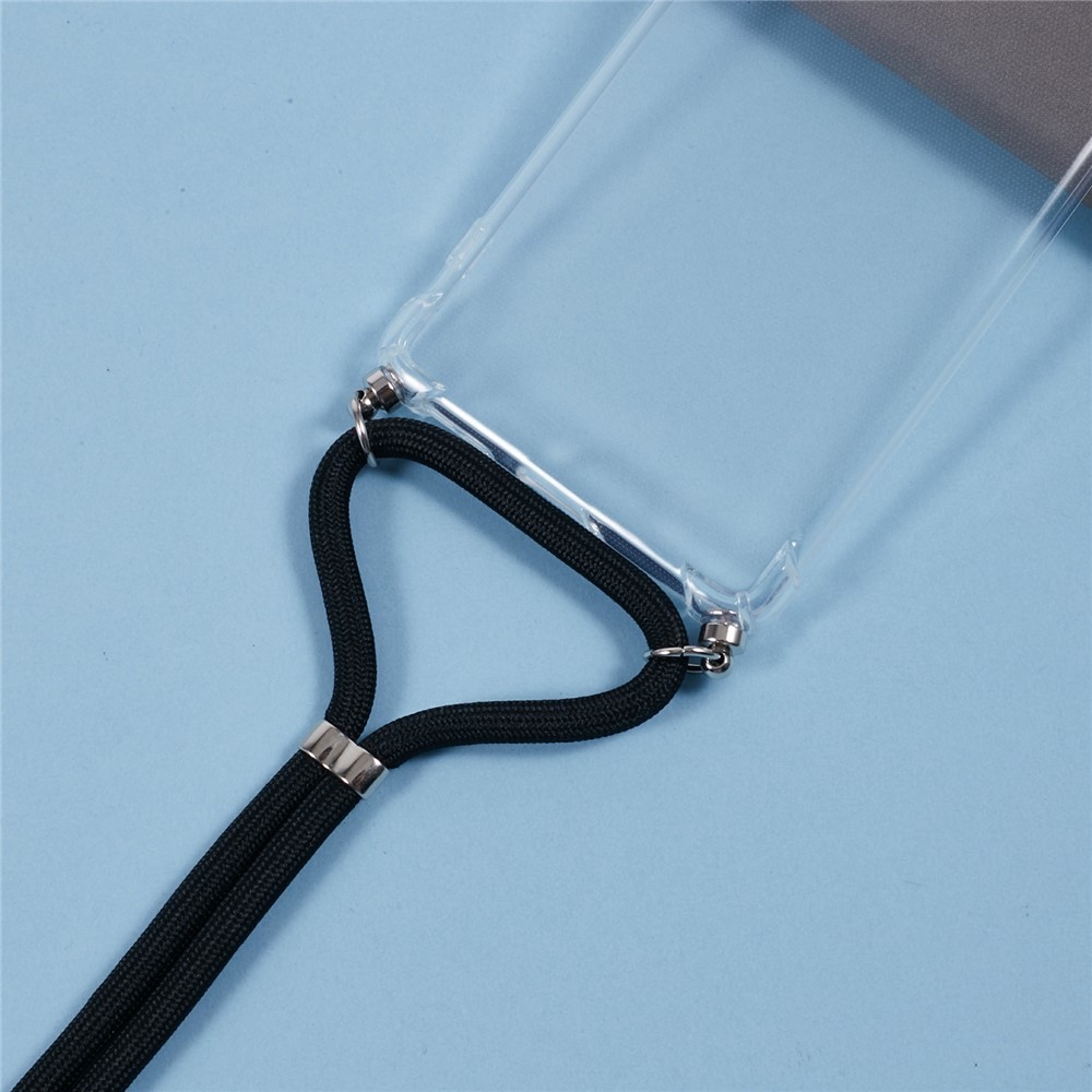 Átlátszó zselés tok zsinórral a Motorola Moto G85 5G-hez