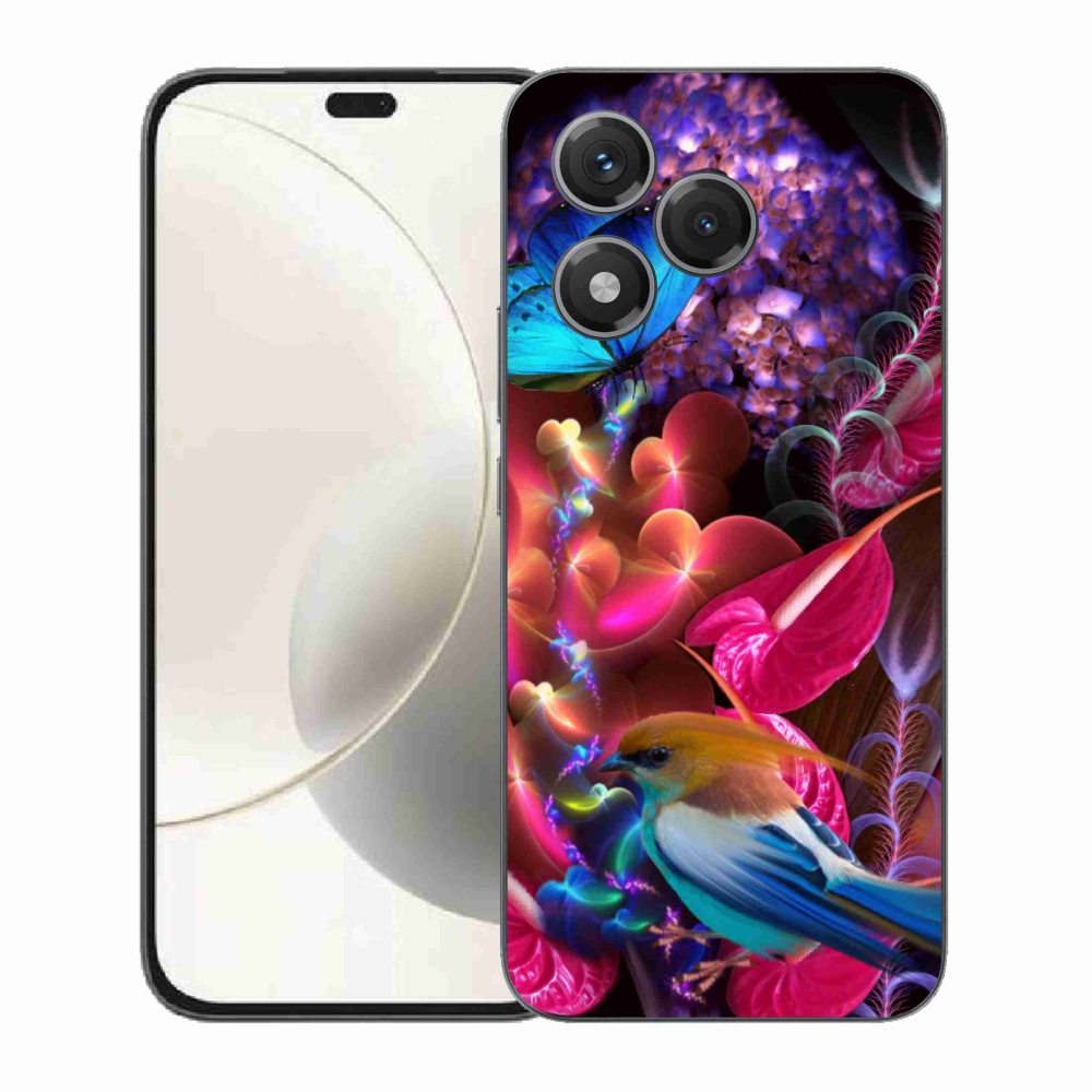 Zselés borító mmCase a Honor 400 Lite-hoz - színes virágok