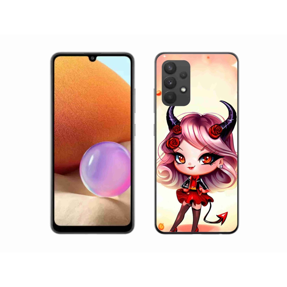 Gél védőhuzat mmCase Samsung Galaxy A32 4G - rajzfilm ördög