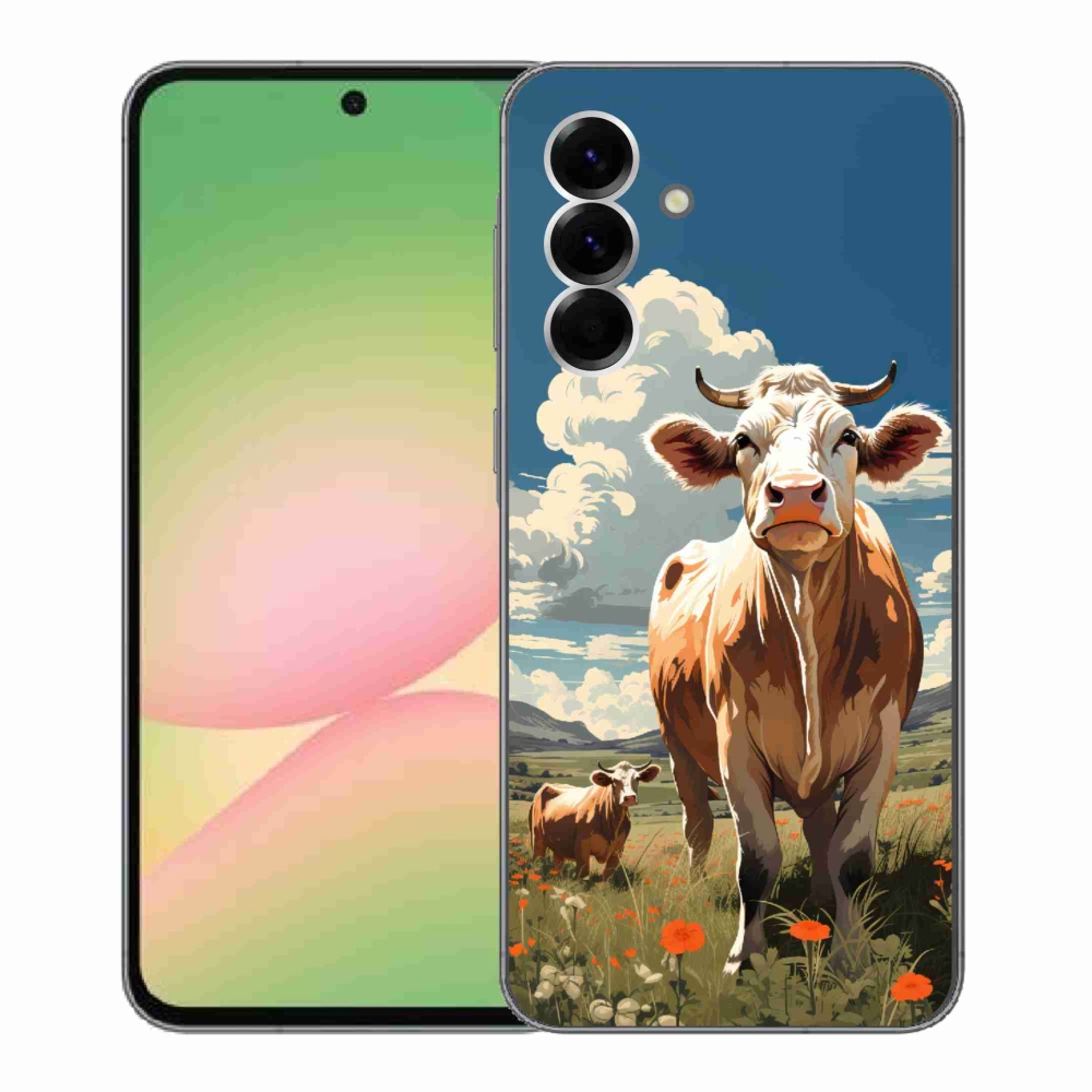 Zselés borítás mmCase Samsung Galaxy A56 5G - tehenek a réten