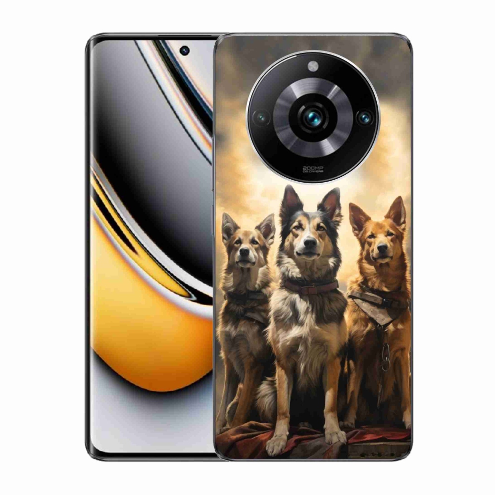 Gél borítás mmCase a Realme 11 Pro/11 Pro+ készülékhez - három kutya