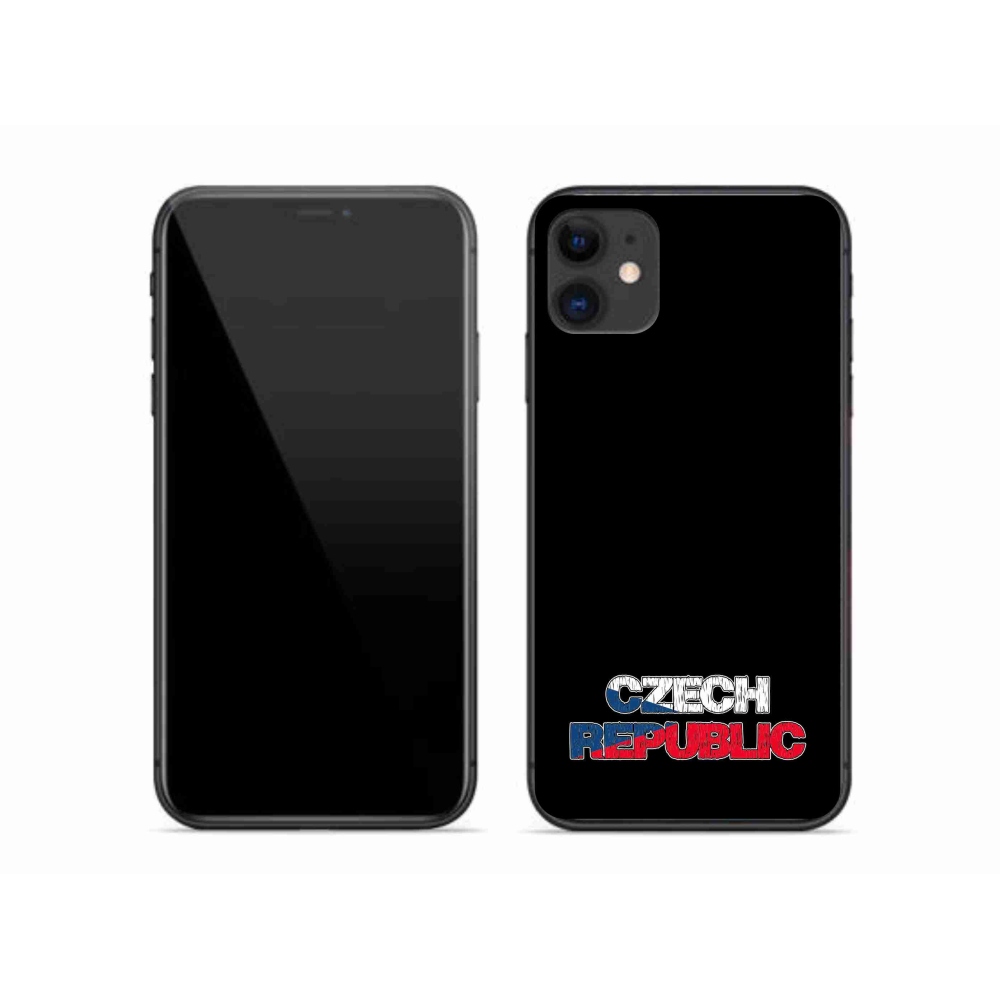 Gél borítás mmCase iPhone 11 készülékhez - Csehország fekete háttér