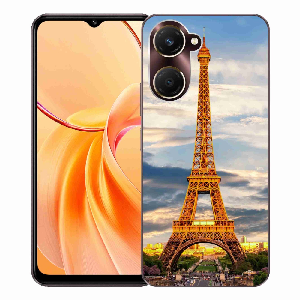 Gél borító mmCase a Vivo Y28s 5G-hez - eiffel torony 3