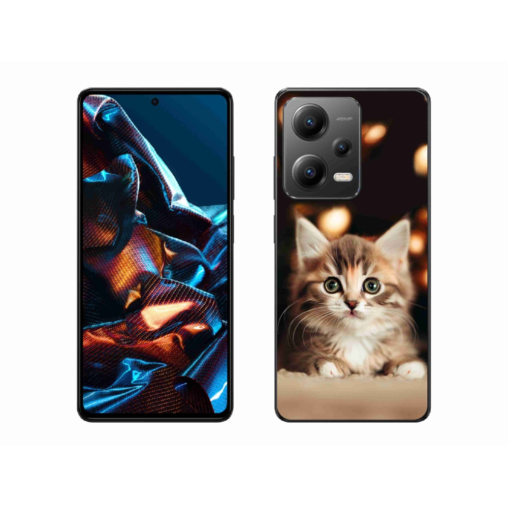 Gél borítás mmCase a Xiaomi Redmi Note 12 Pro 5G számára - aranyos cica 2