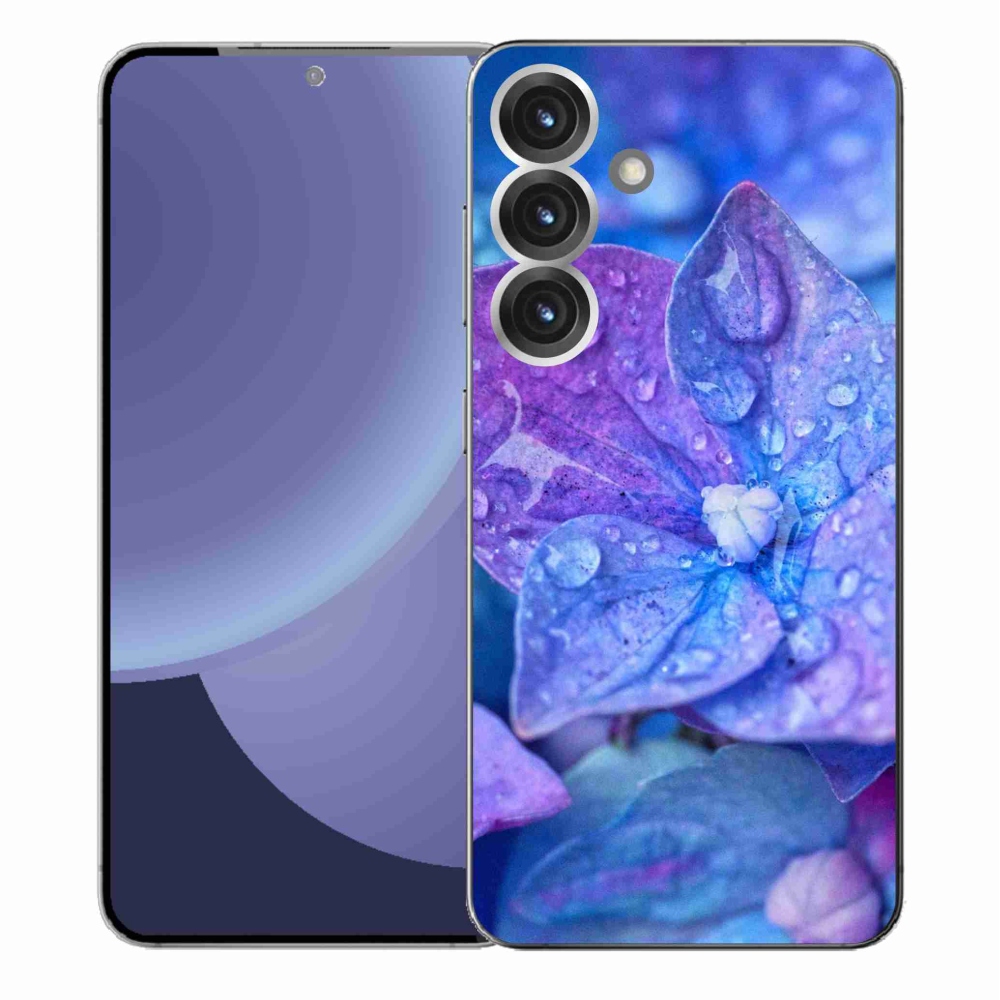 Gél védőhuzat mmCase Samsung Galaxy S25+ készülékhez - lila virág