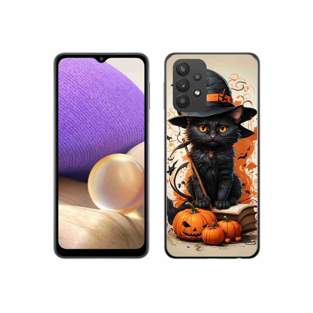 Zselés borítás mmCase Samsung Galaxy A32 5G - macskavarázslóhoz