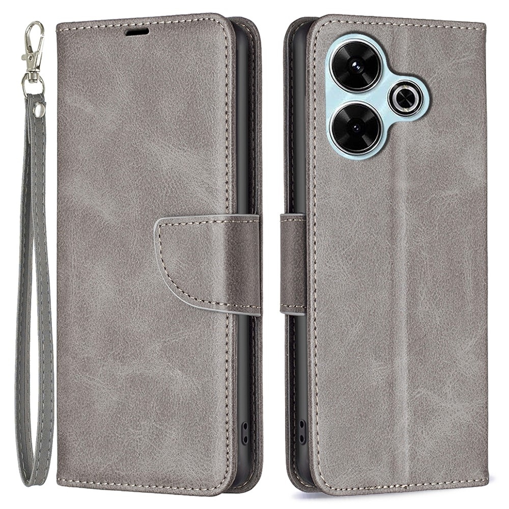 Könyvtáska tok Xiaomi Redmi 13 4G/Poco M6 4G - szürke