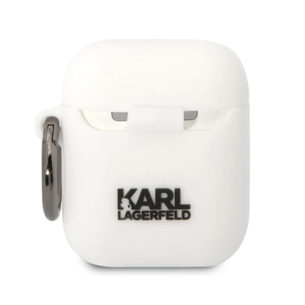 Karl Lagerfeld és Choupette Airpods 1/2 szilikon tok Fehér