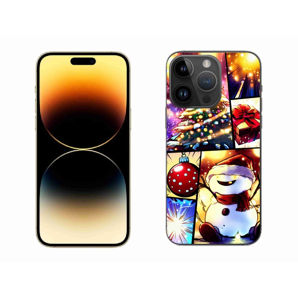 Gél borítás mmCase iPhone 14 Pro Max készülékhez - karácsonyi motívumok 1