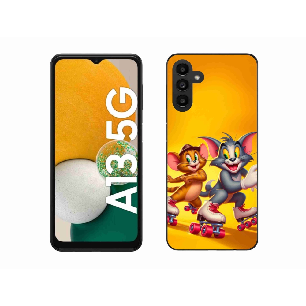 Zselés borítás mmCase Samsung Galaxy A13 5G készülékhez - tom and jerry
