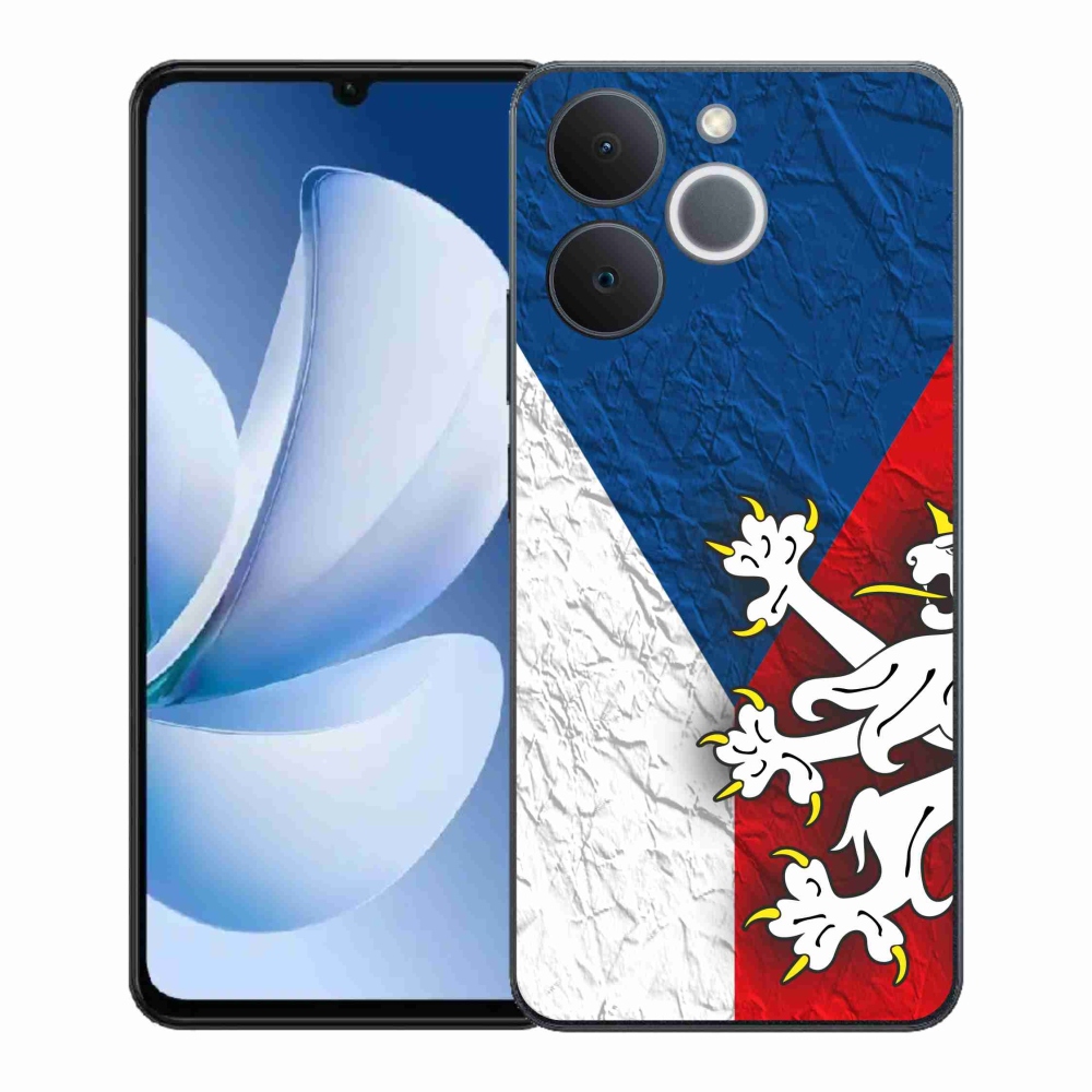 Zselés borító mmCase a Realme Note 70T számára - cseh zászló 1