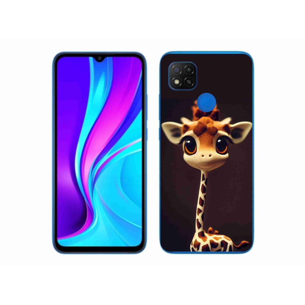 Gél borító mmCase a Xiaomi Redmi 9C-hez - kis zsiráf