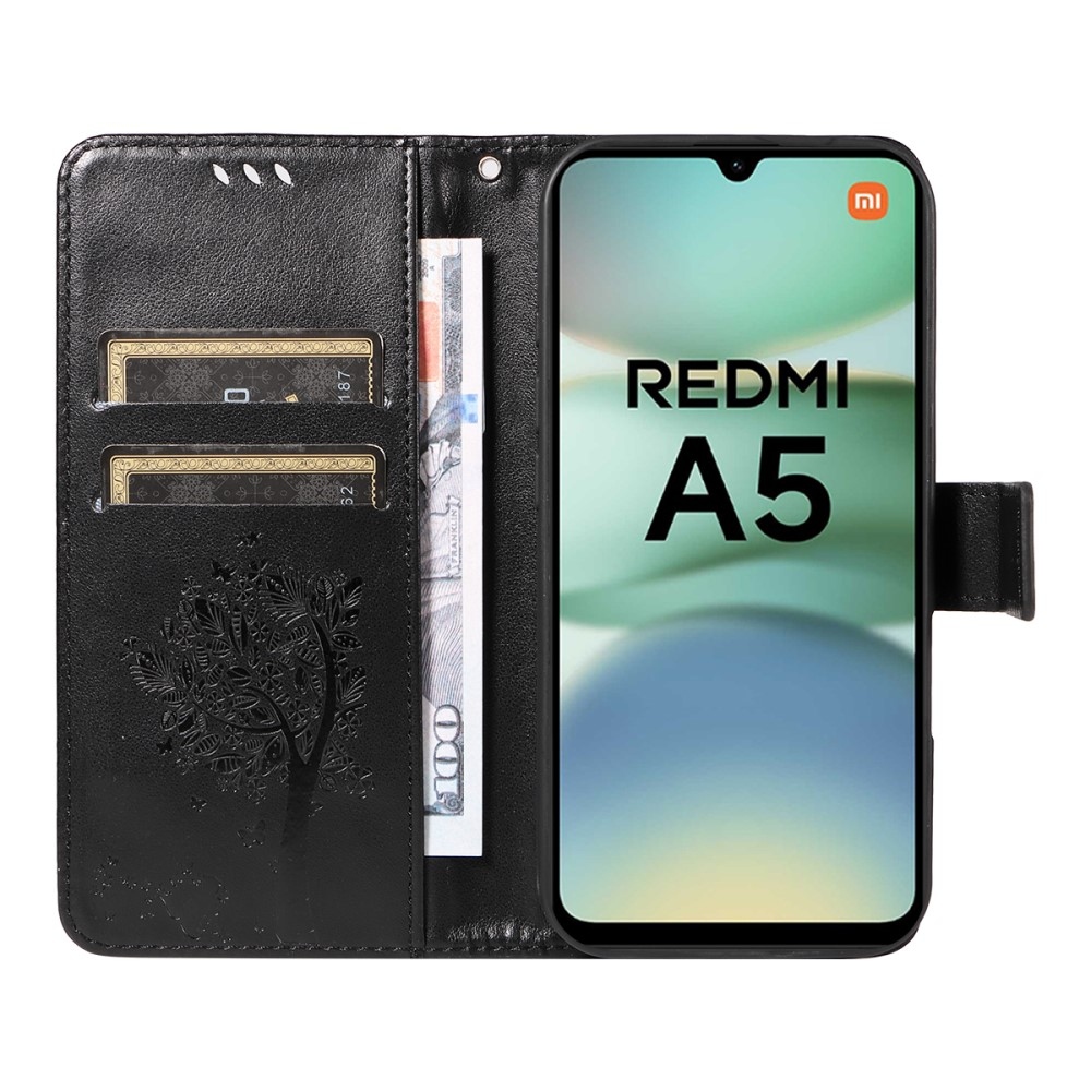 Fák könyve tok Xiaomi Redmi A5 (171.7x77.8x8.3mm) - fekete