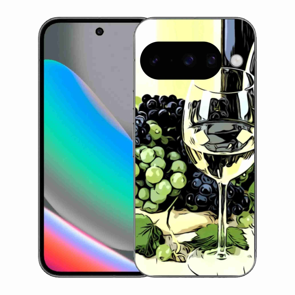 Gél borítás mmCase a Google Pixel 10 számára - pohár bor
